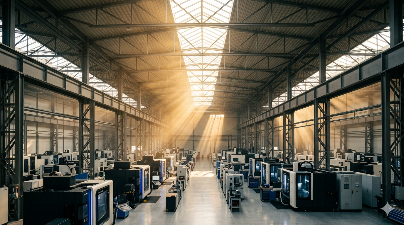 Mittelstandsanleihen: moderne deutsche Produktionshalle